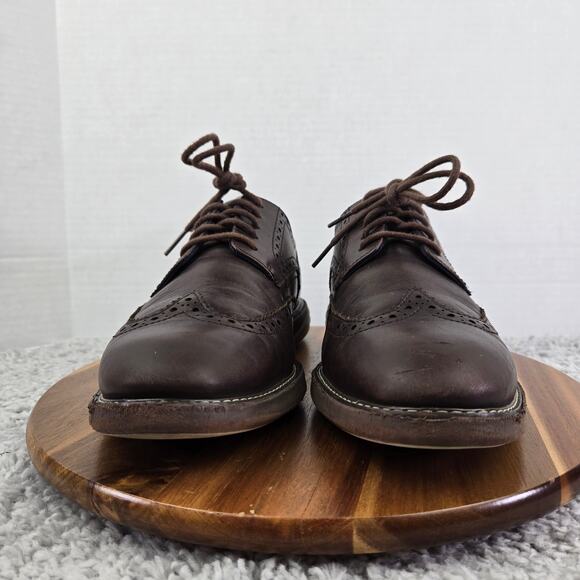 Cole Haan Mens 11M GrandEvolution Brown Leather Brogue Wingtip Casual Oxford main image 11